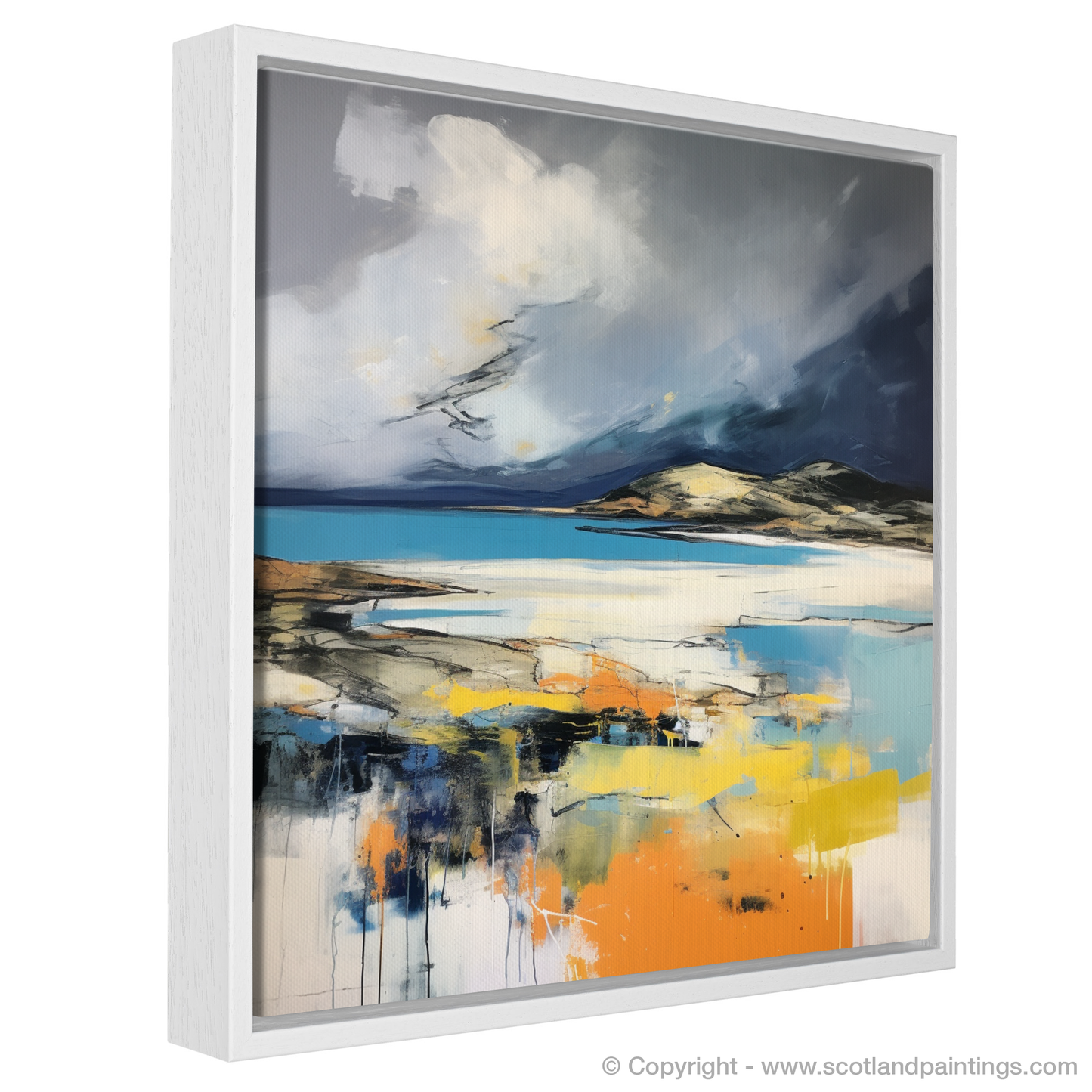 Storm Over Traigh Mhor: An Abstract Ode to Scottish Beaches