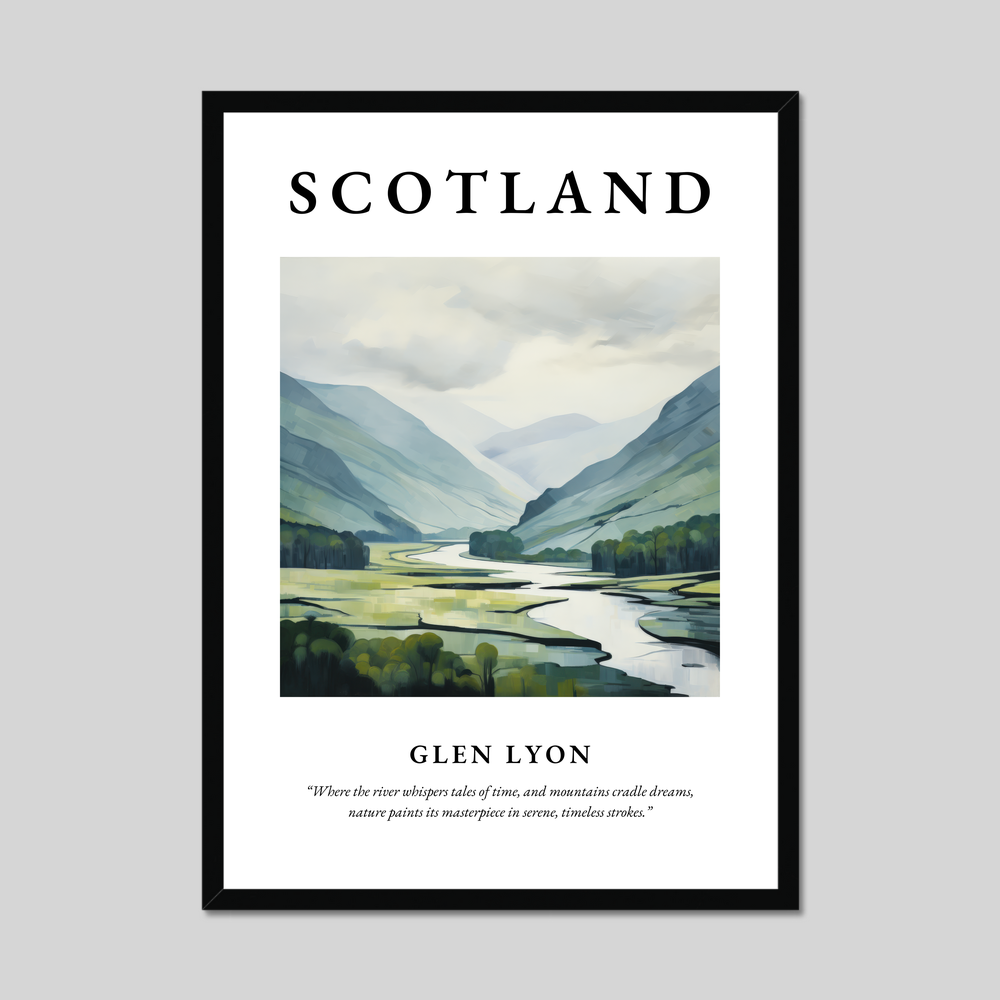 Poster of Glen Lyon, Scotland.