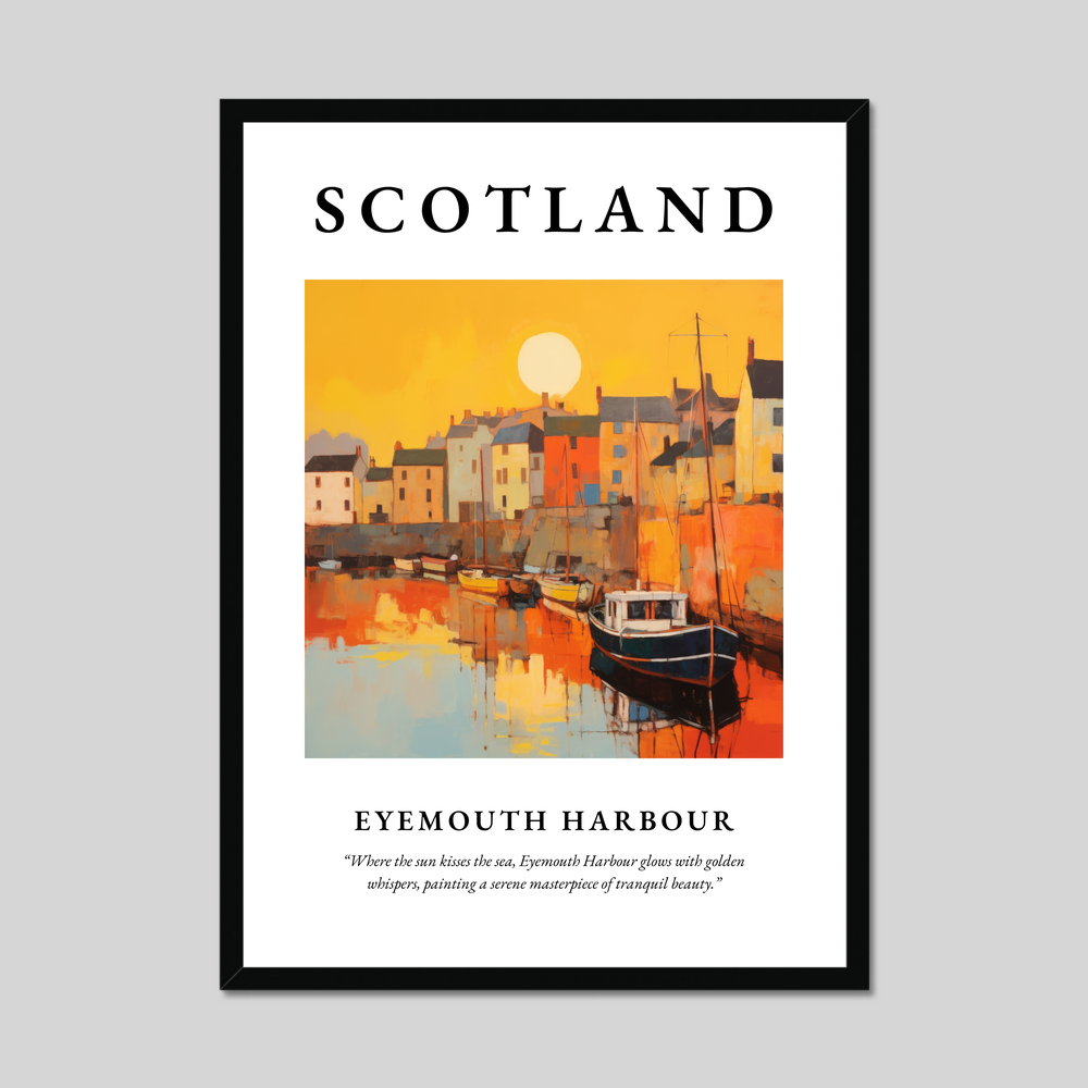 Poster of Eyemouth Harbour, Scotland.