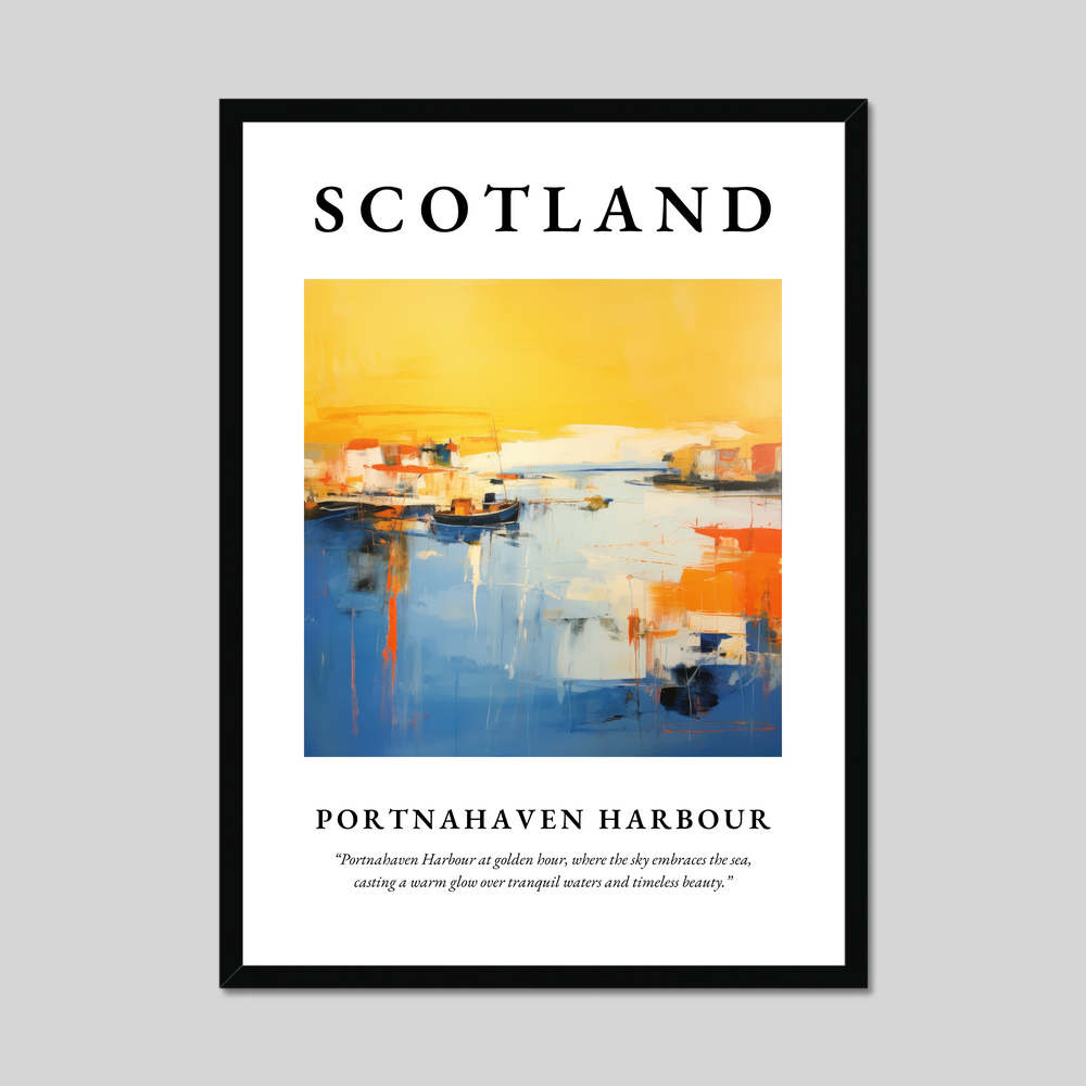 Poster of Portnahaven Harbour, Scotland.