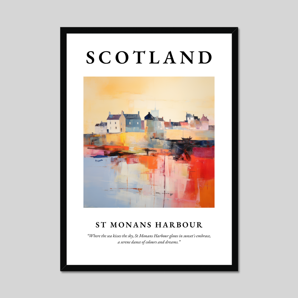 Poster of St Monans Harbour, Scotland.