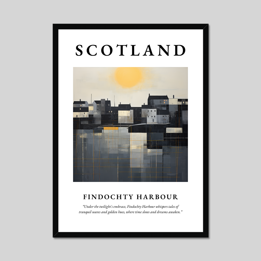 Poster of Findochty Harbour, Scotland.