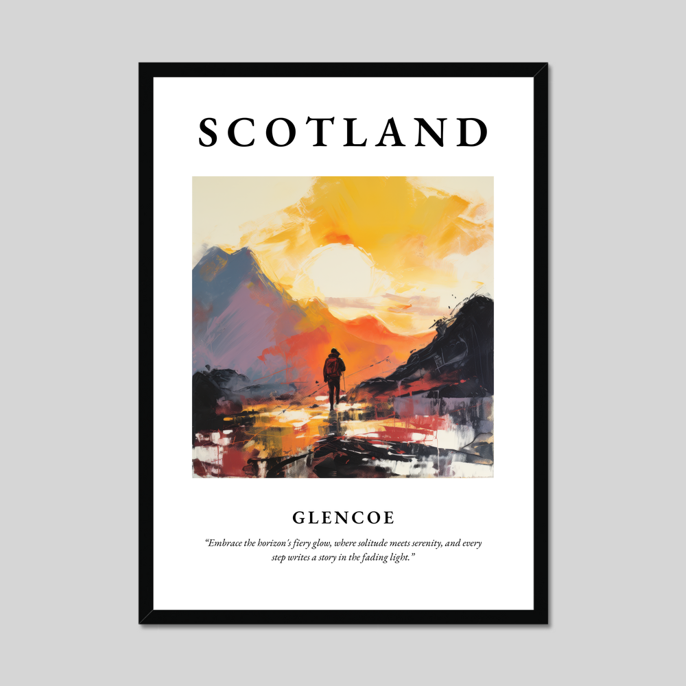 Poster of Glencoe, Scotland.