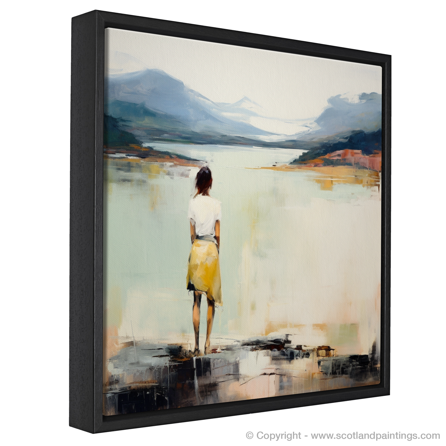 Serene Reflections at Loch Maree: An Abstract Expression of Contemplation and Elegance
