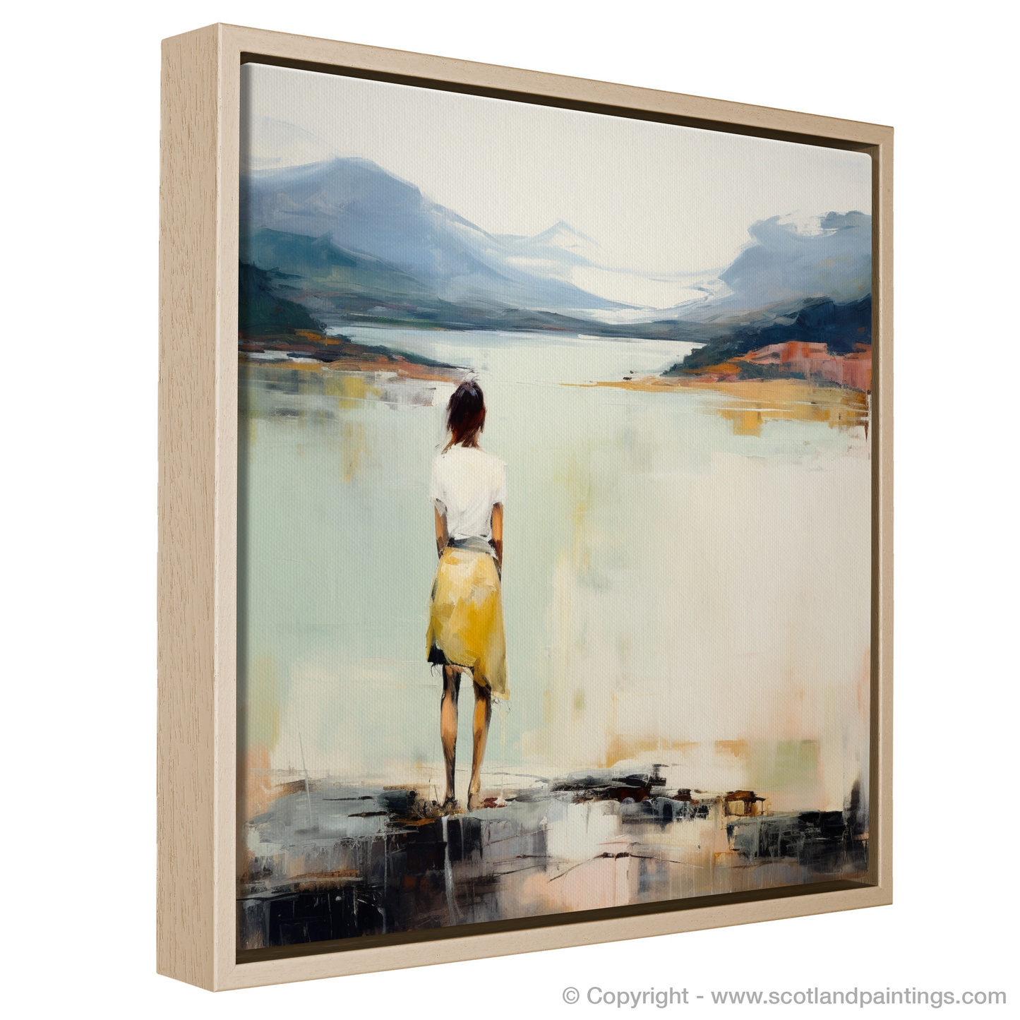 Serene Reflections at Loch Maree: An Abstract Expression of Contemplation and Elegance