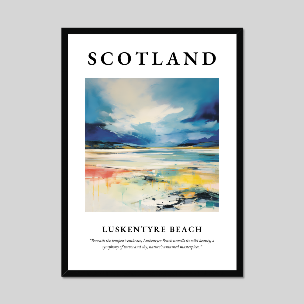 Poster of Luskentyre Beach, Scotland.