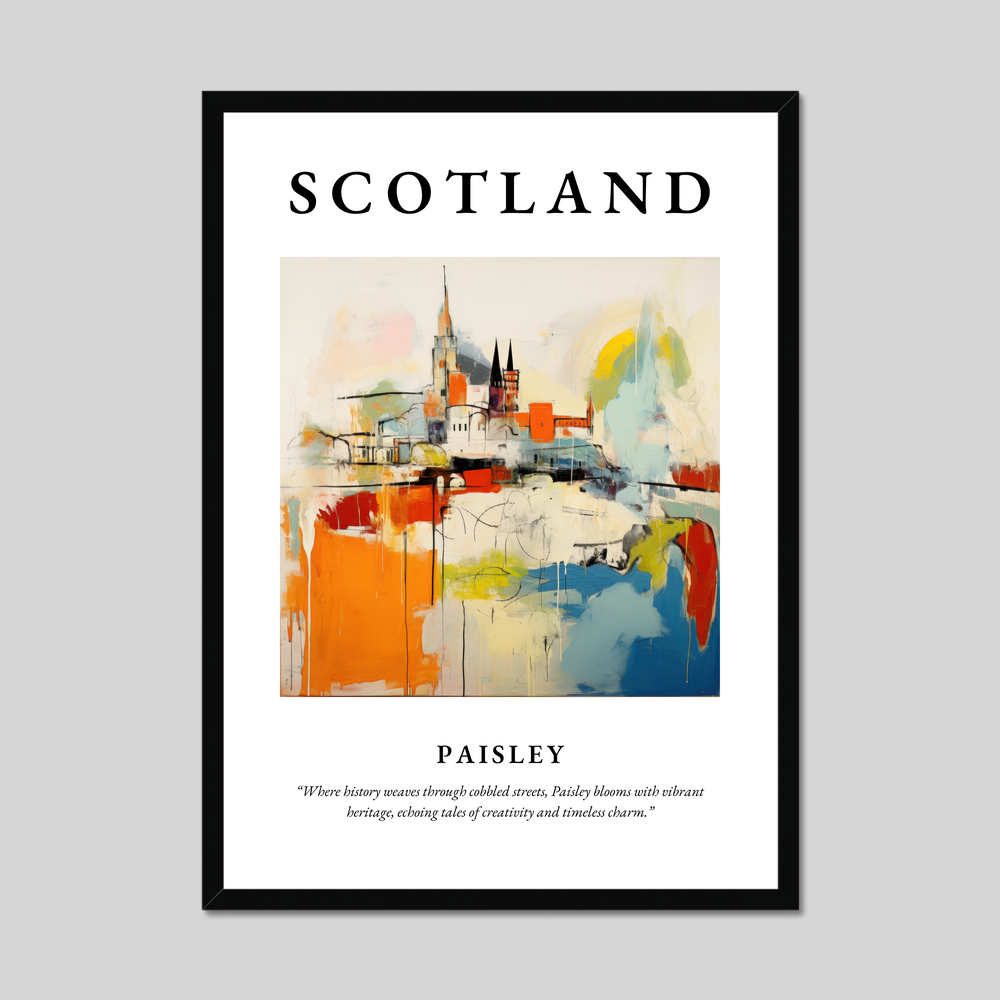 Poster of Paisley, Scotland.