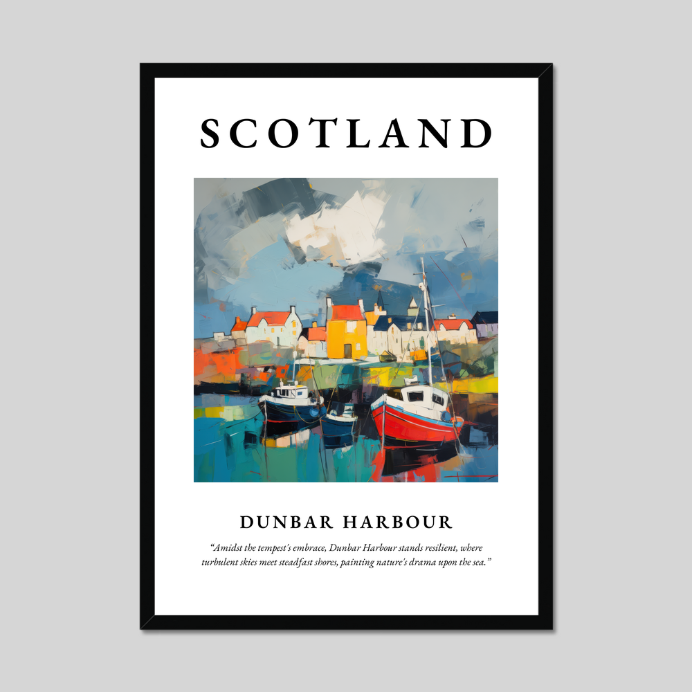 Poster of Dunbar Harbour, Scotland.