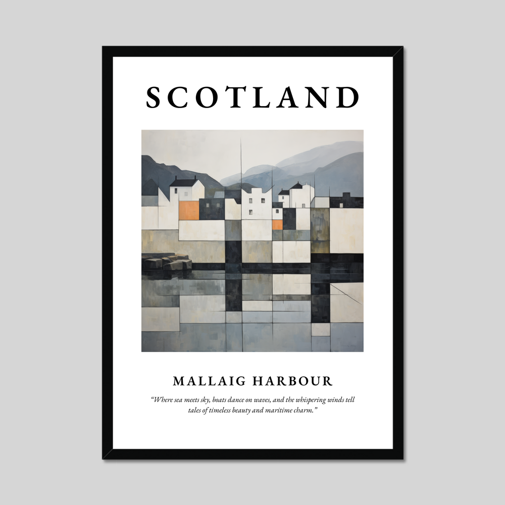 Poster of Mallaig Harbour, Scotland.