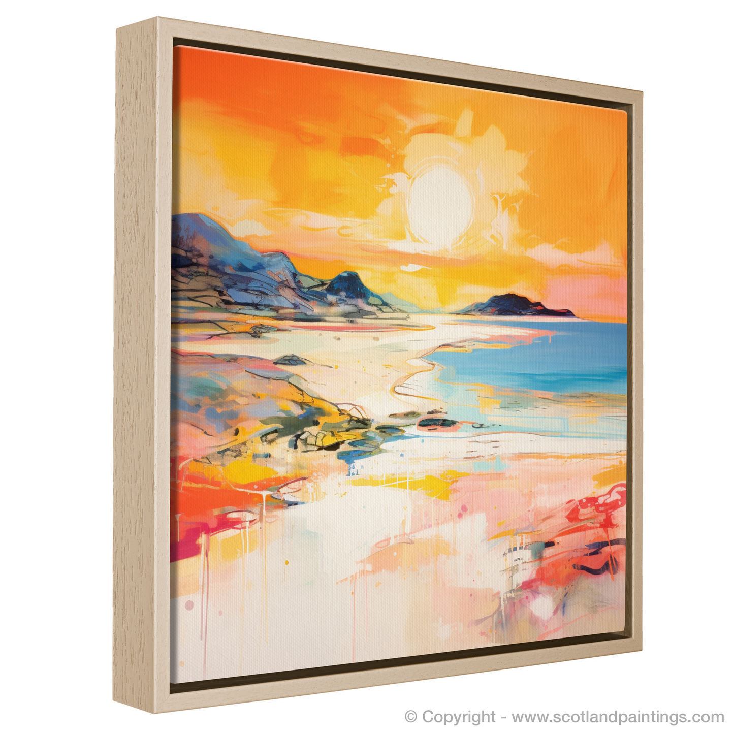 Achmelvich Beach at Golden Hour: An Abstract Vista