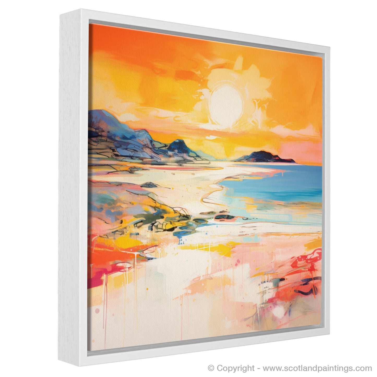 Achmelvich Beach at Golden Hour: An Abstract Vista