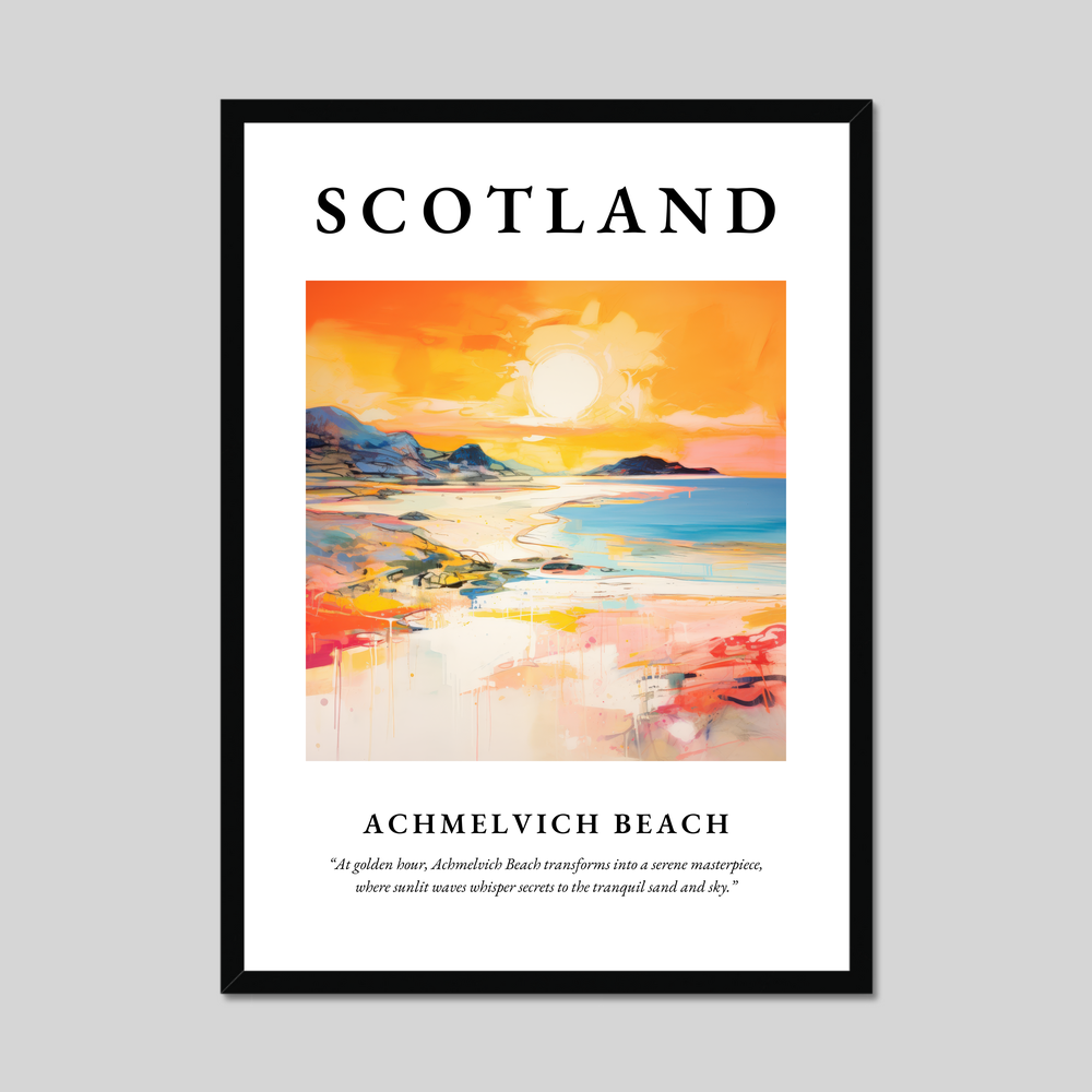 Poster of Achmelvich Beach, Scotland.