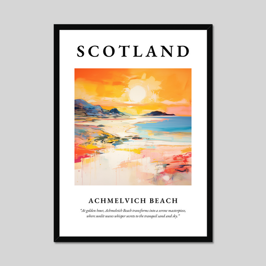 Poster of Achmelvich Beach, Scotland.