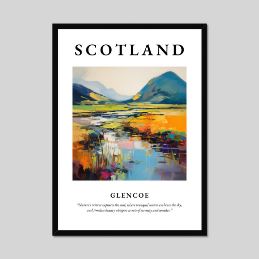 Poster of Glencoe, Scotland.