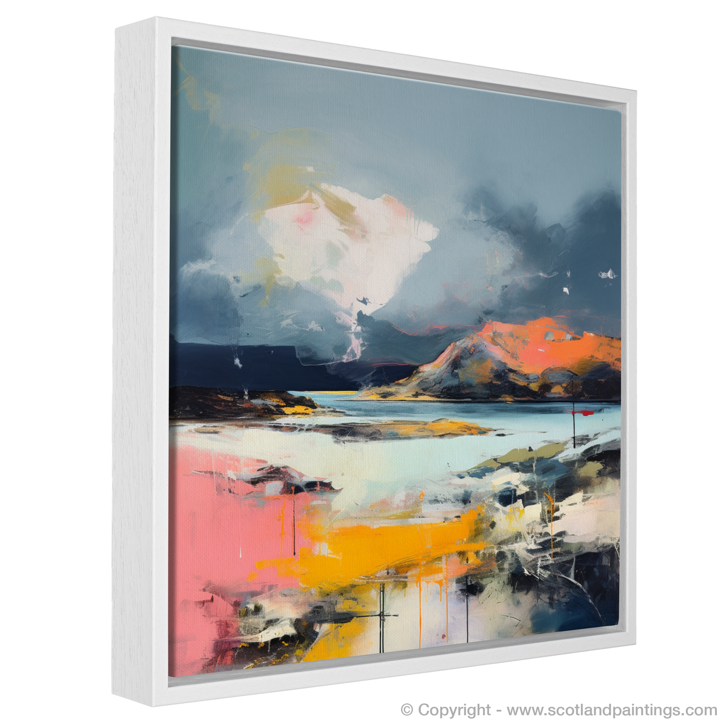 Storm's Embrace: A Symphony of Colour Over Achmelvich Bay