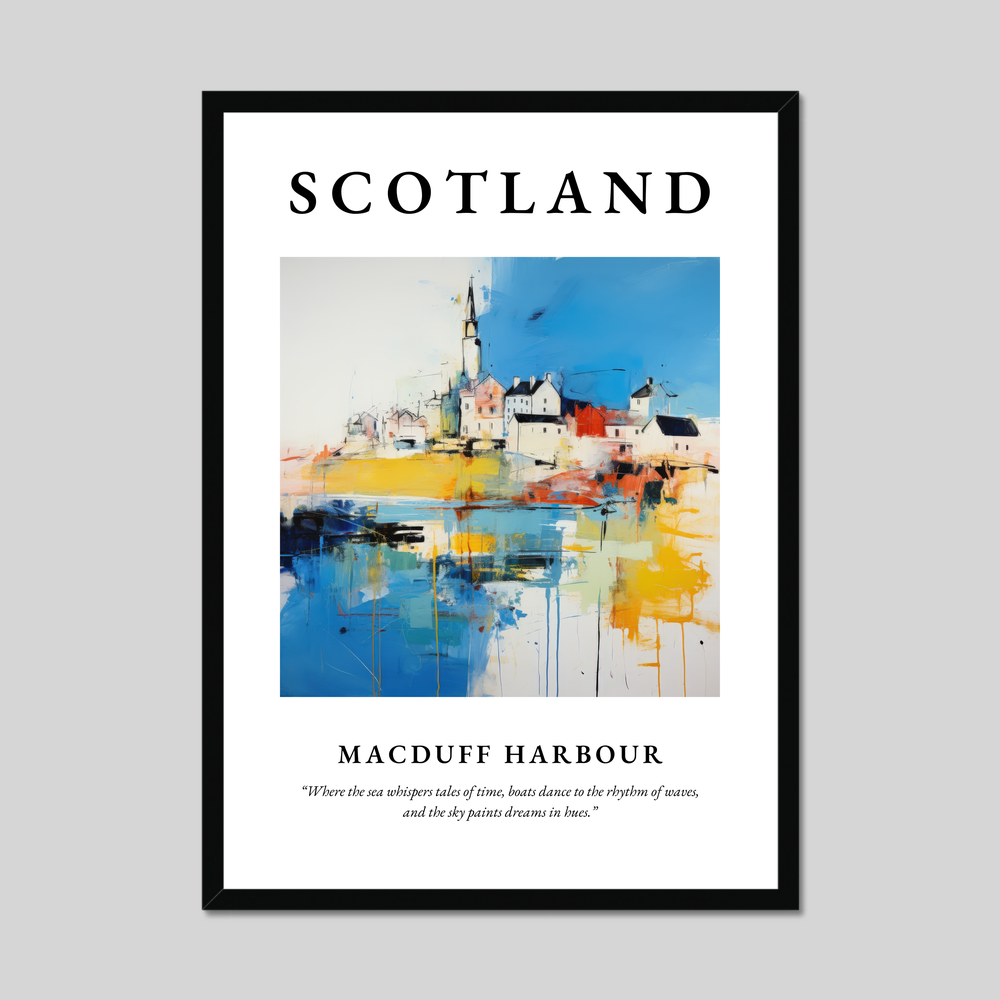 Poster of Macduff Harbour, Scotland.