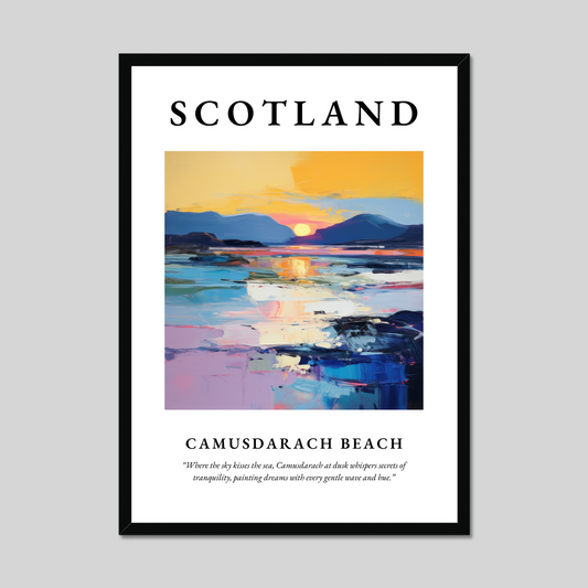 Poster of Camusdarach Beach, Scotland.