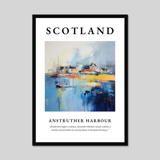 Poster of Anstruther Harbour, Scotland.