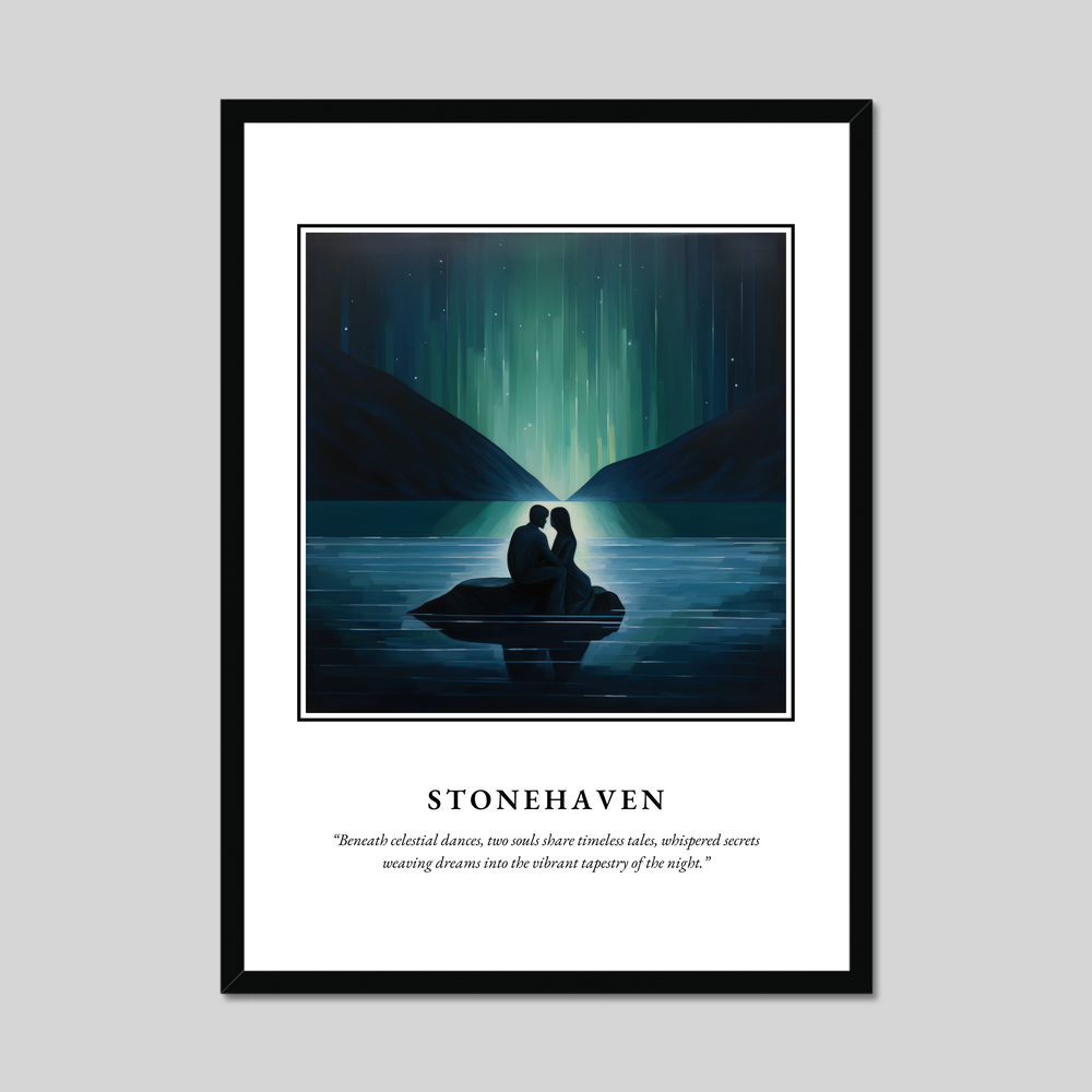 Poster in a black frame