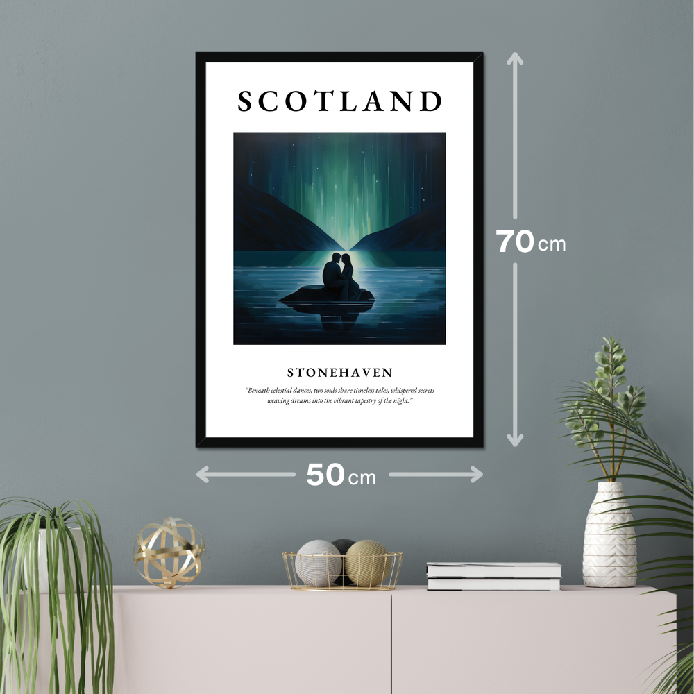 Poster of Stonehaven hanging on a wall