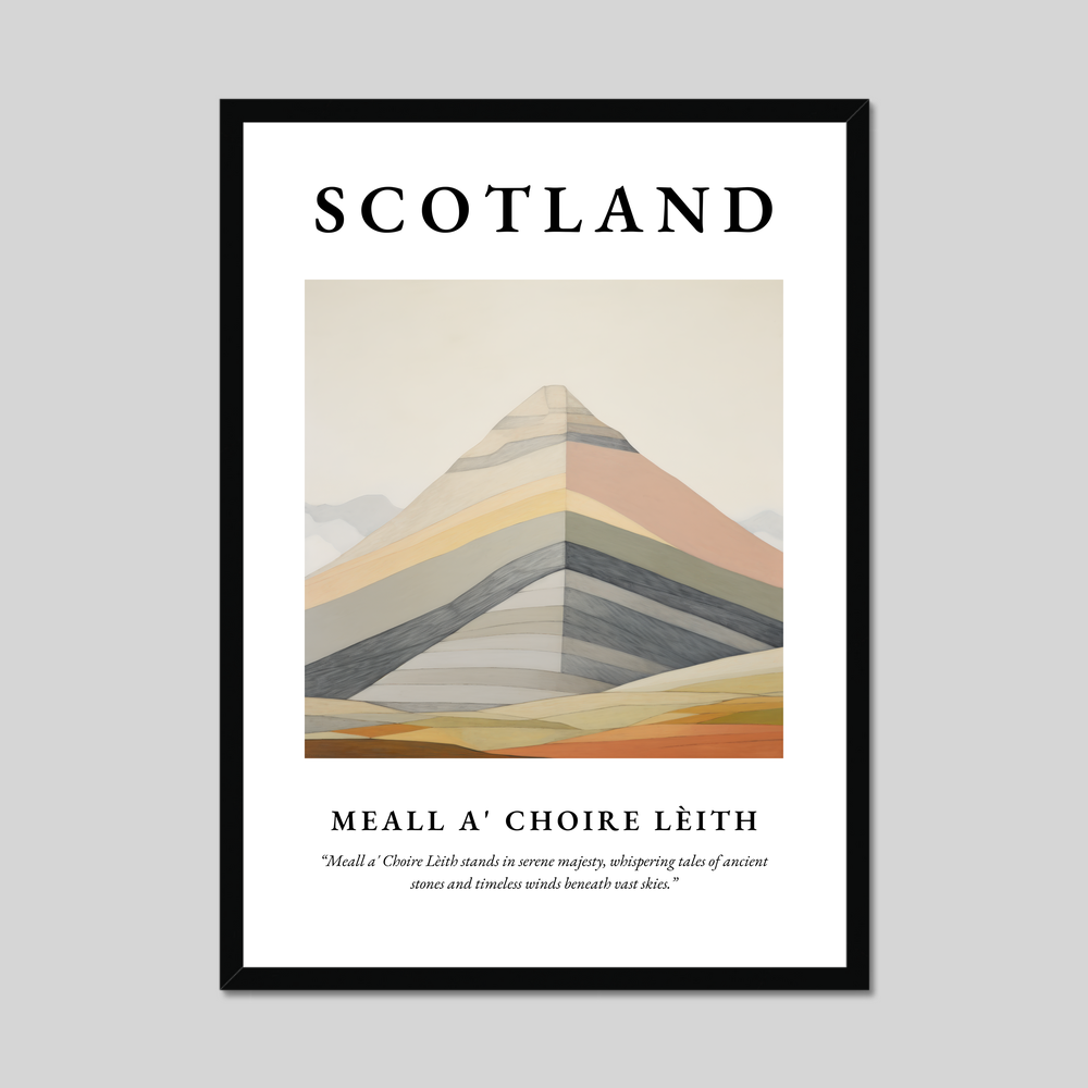 Poster of Meall a' Choire Lèith, Scotland.