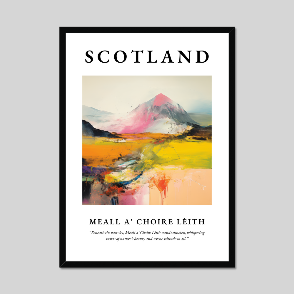 Poster of Meall a' Choire Lèith, Scotland.