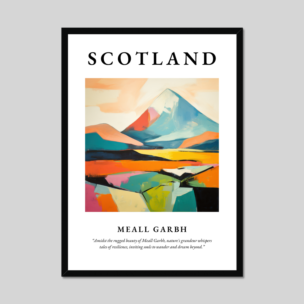 Poster of Meall Garbh, Scotland.