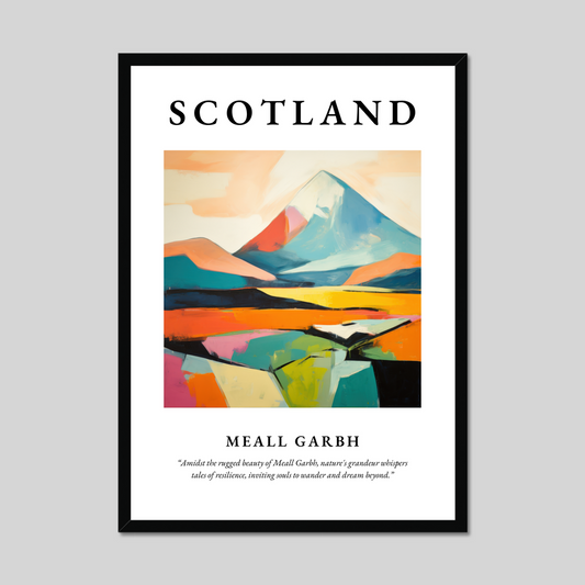 Poster of Meall Garbh, Scotland.