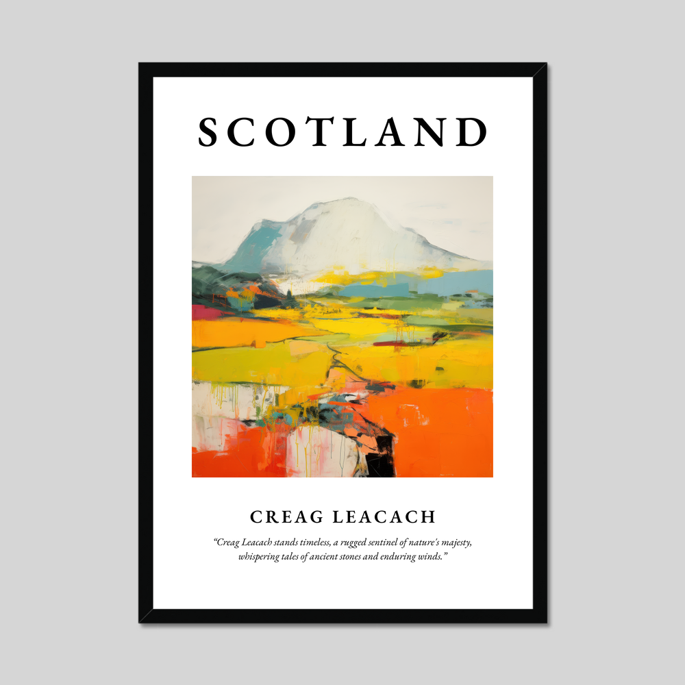 Poster of Creag Leacach, Scotland.