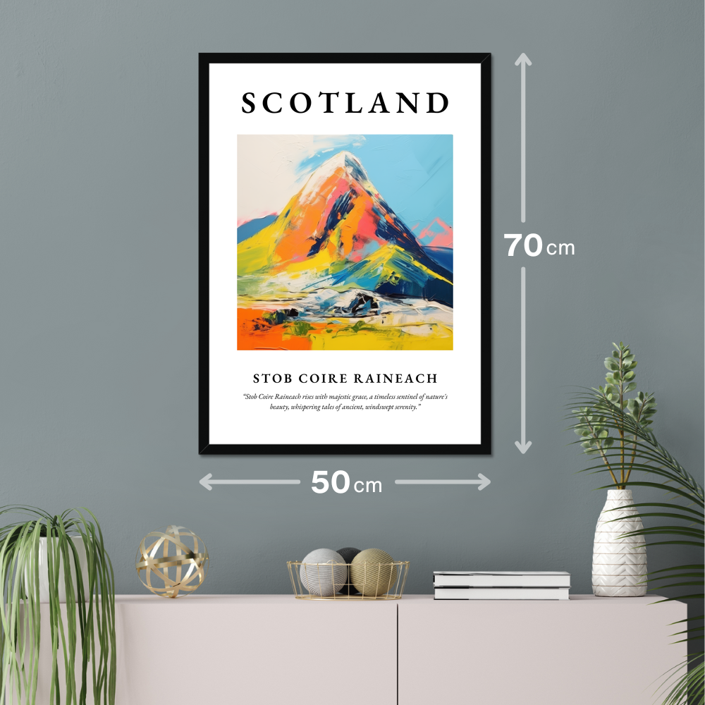 Poster of Stob Coire Raineach hanging on a wall