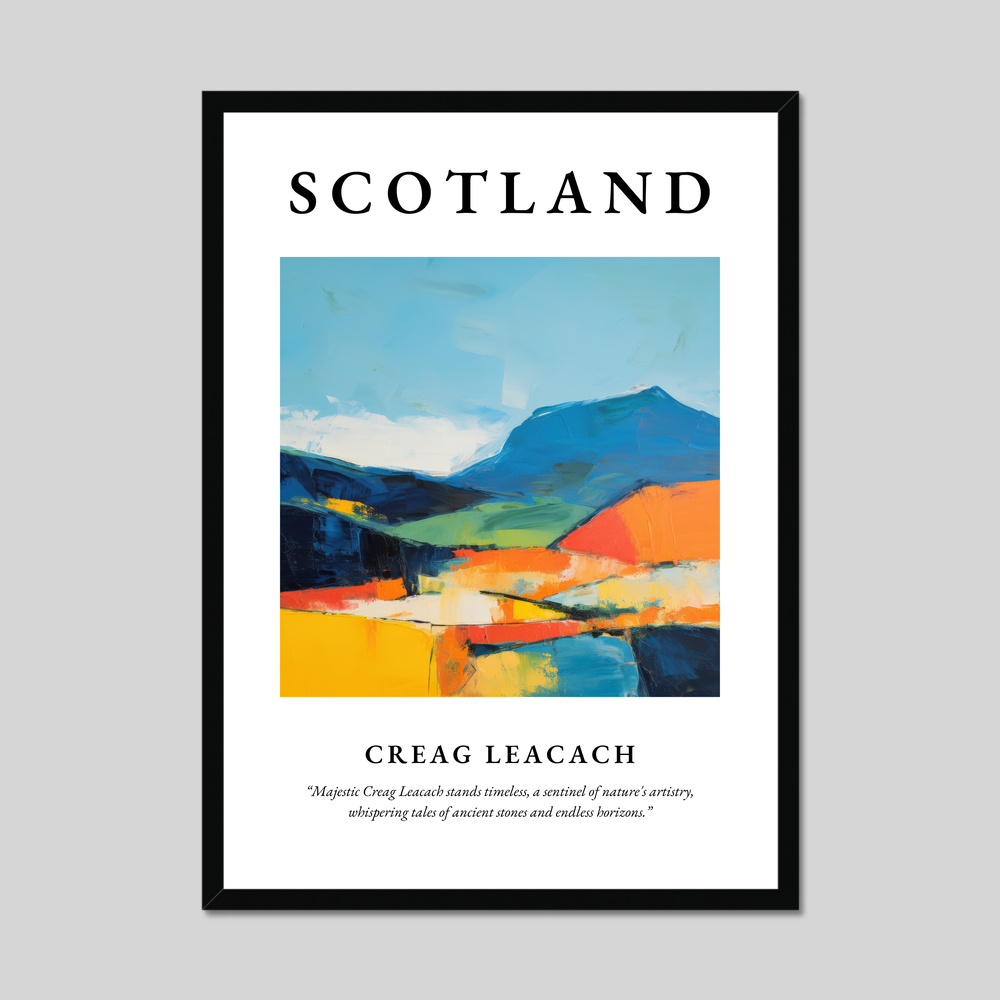 Poster of Creag Leacach, Scotland.