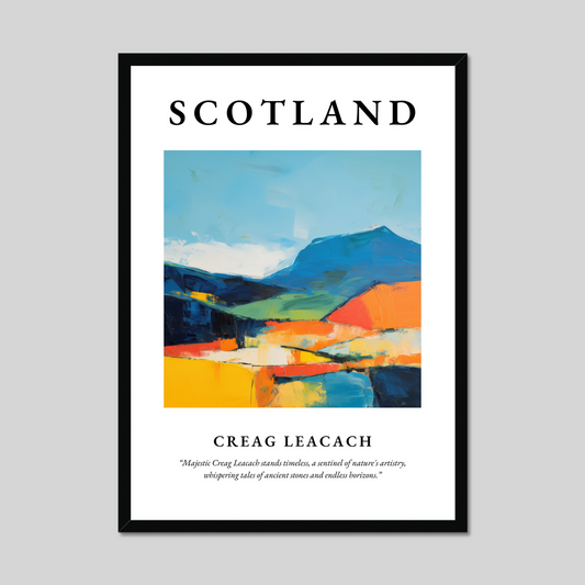 Poster of Creag Leacach, Scotland.