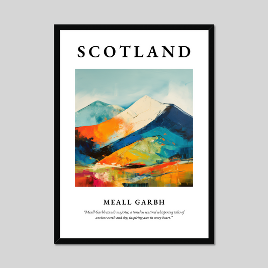 Poster of Meall Garbh, Scotland.