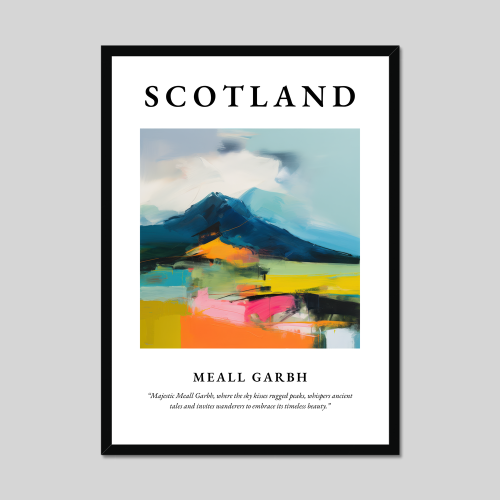 Poster of Meall Garbh, Scotland.