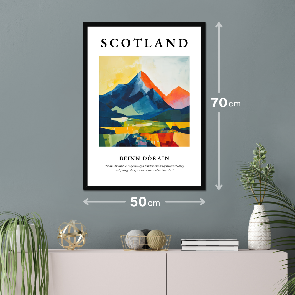 Poster of Beinn Dòrain hanging on a wall