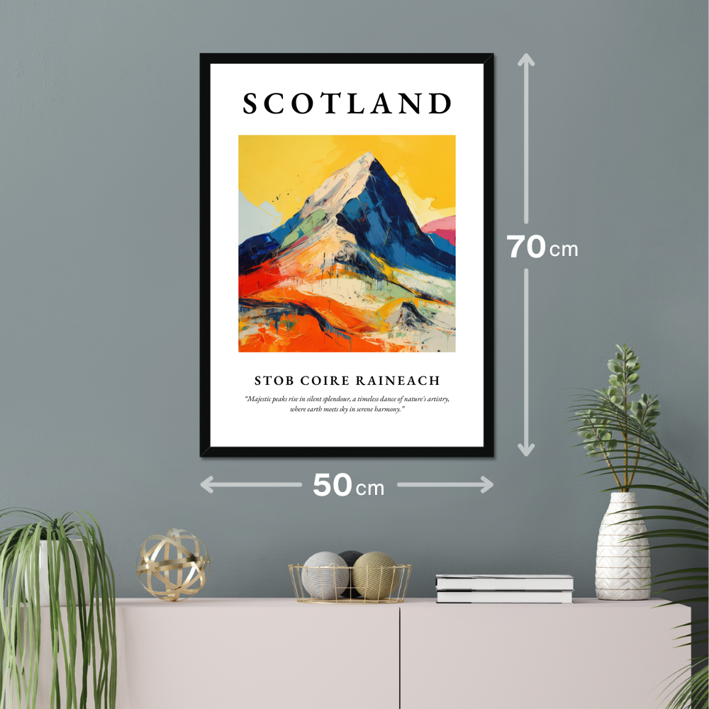 Poster of Stob Coire Raineach hanging on a wall