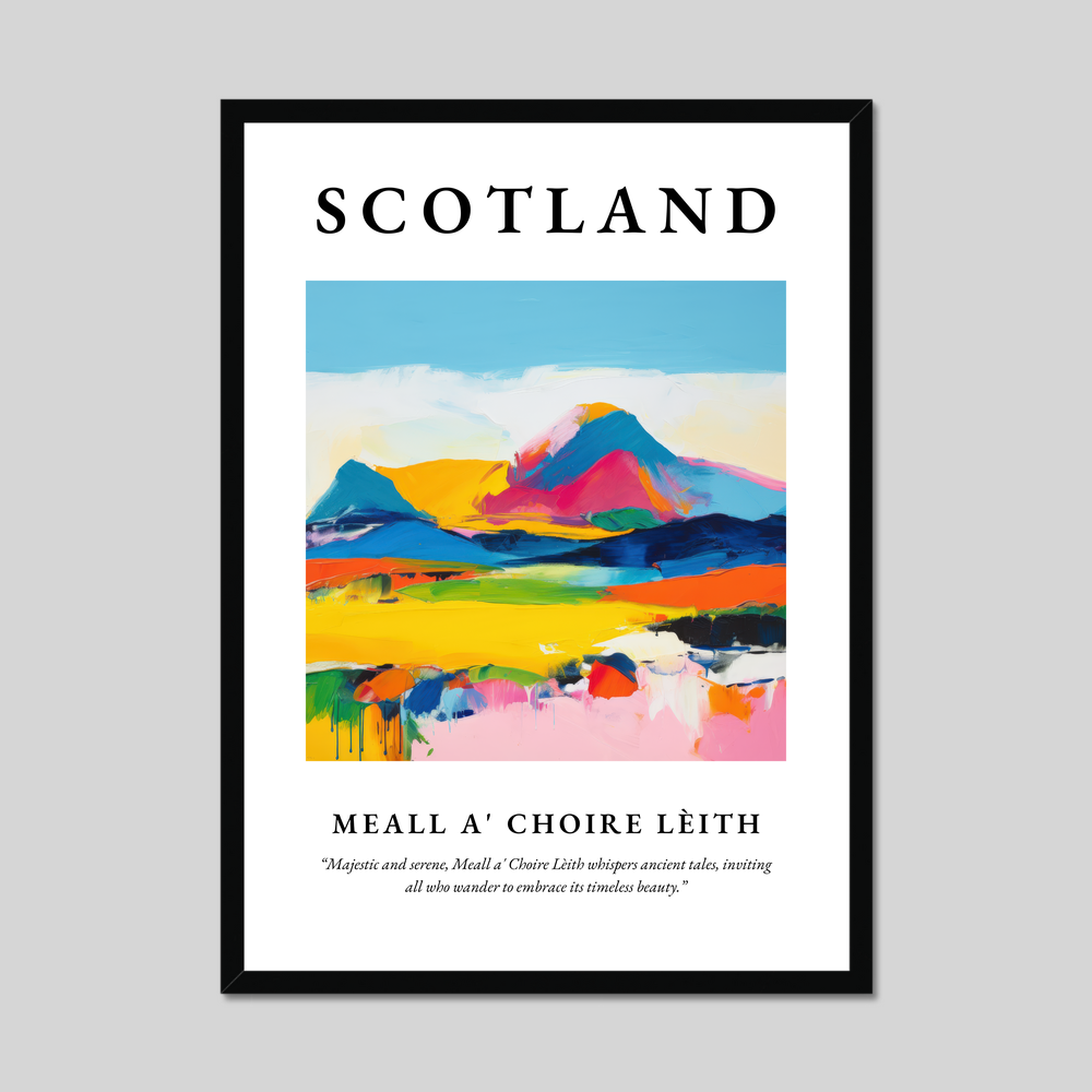 Poster of Meall a' Choire Lèith, Scotland.