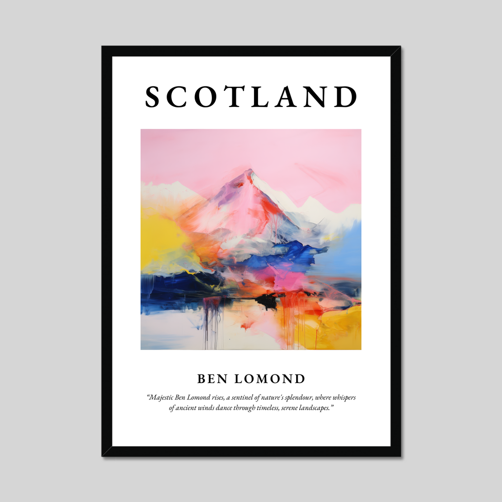 Poster of Ben Lomond, Scotland.