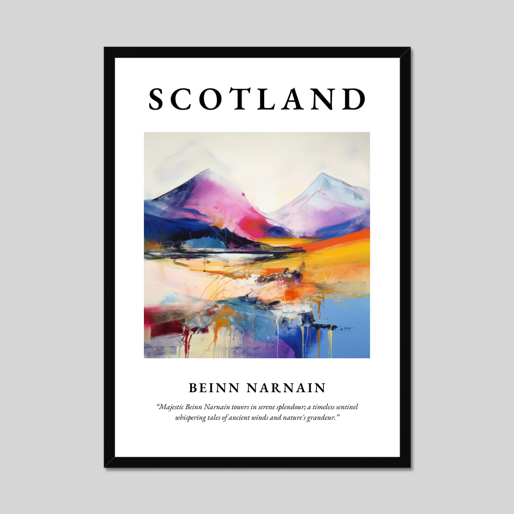 Poster of Beinn Narnain, Scotland.