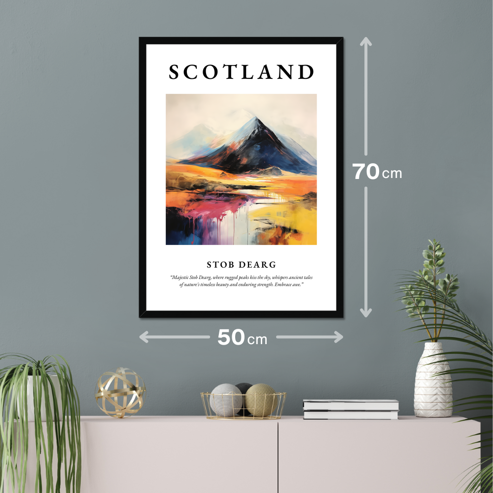 Poster of Stob Dearg hanging on a wall