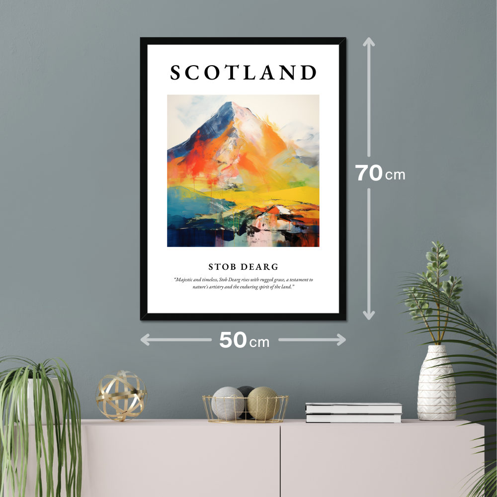 Poster of Stob Dearg hanging on a wall