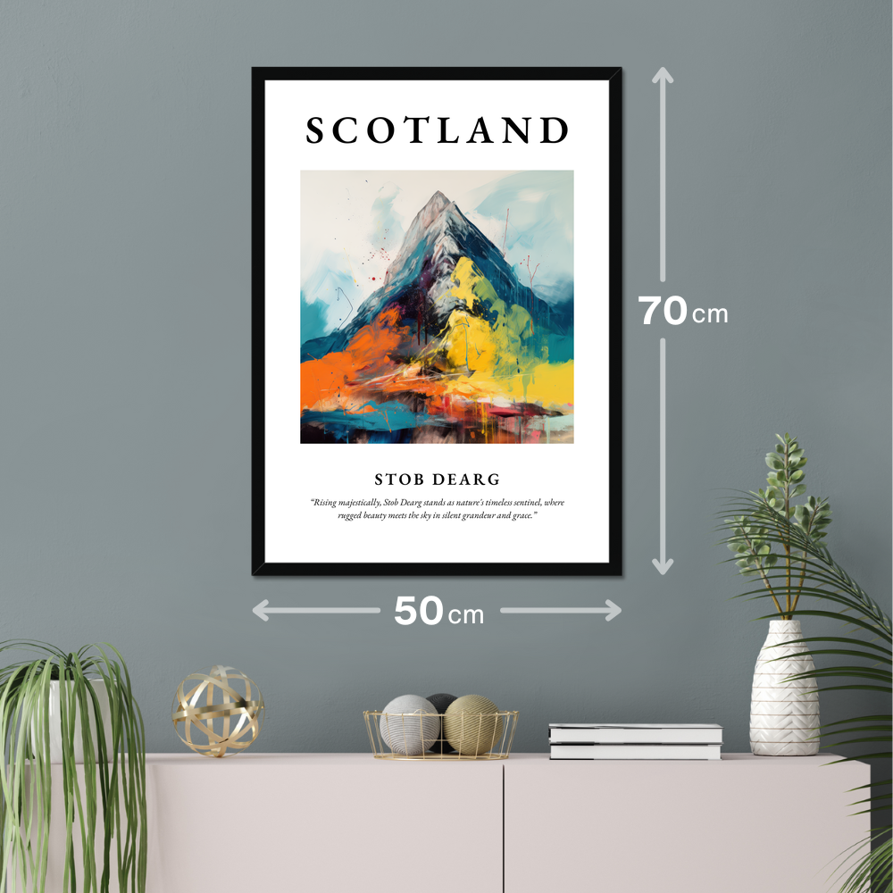 Poster of Stob Dearg hanging on a wall