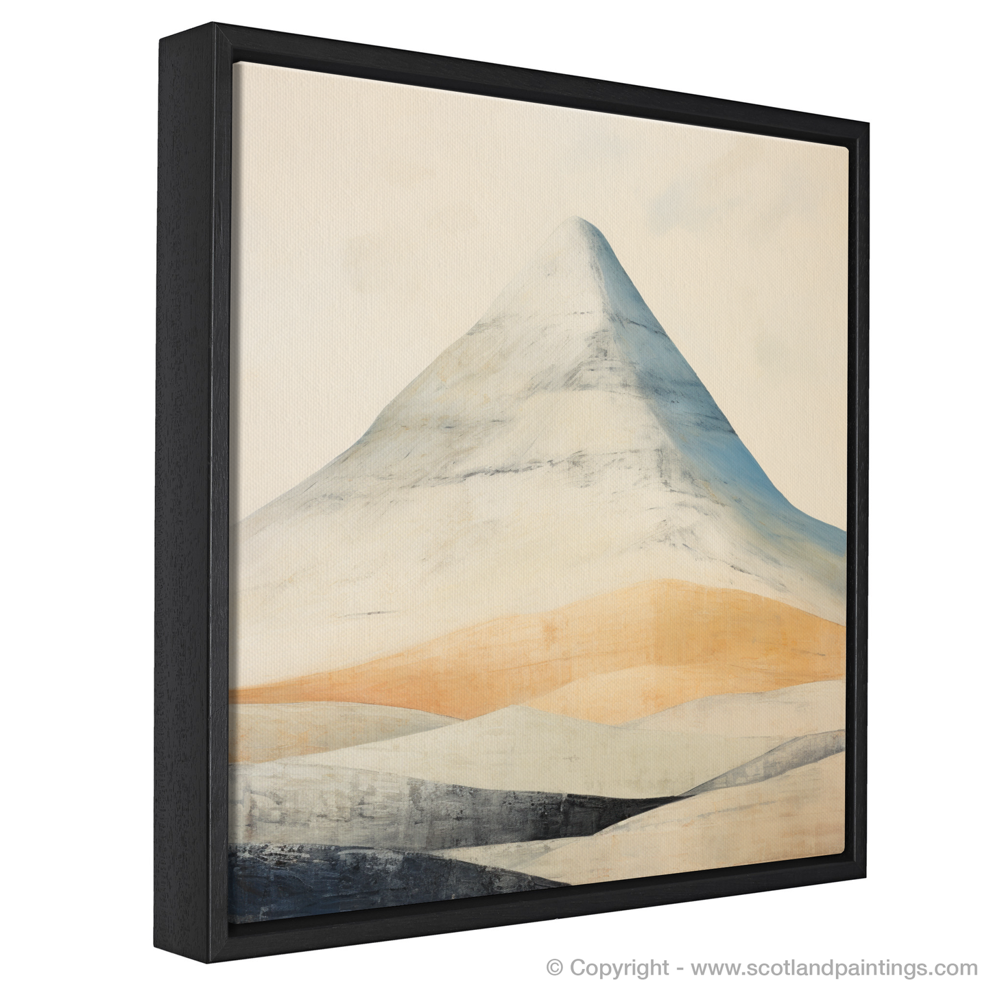 Painting and Art Print of Beinn Dòrain entitled "Abstract Serenity of Beinn Dòrain".