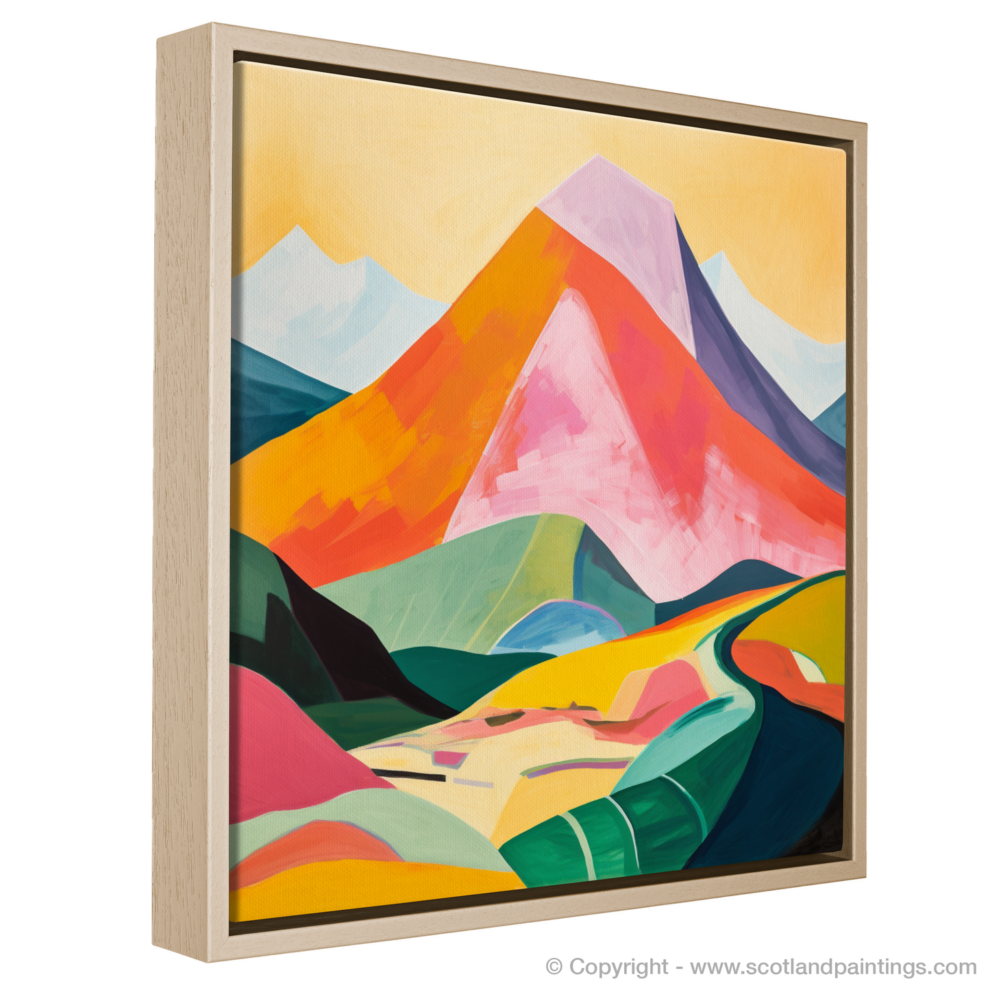 Painting and Art Print of Stob Binnein entitled "Abstract Highland Symphony: Stob Binnein Reimagined".