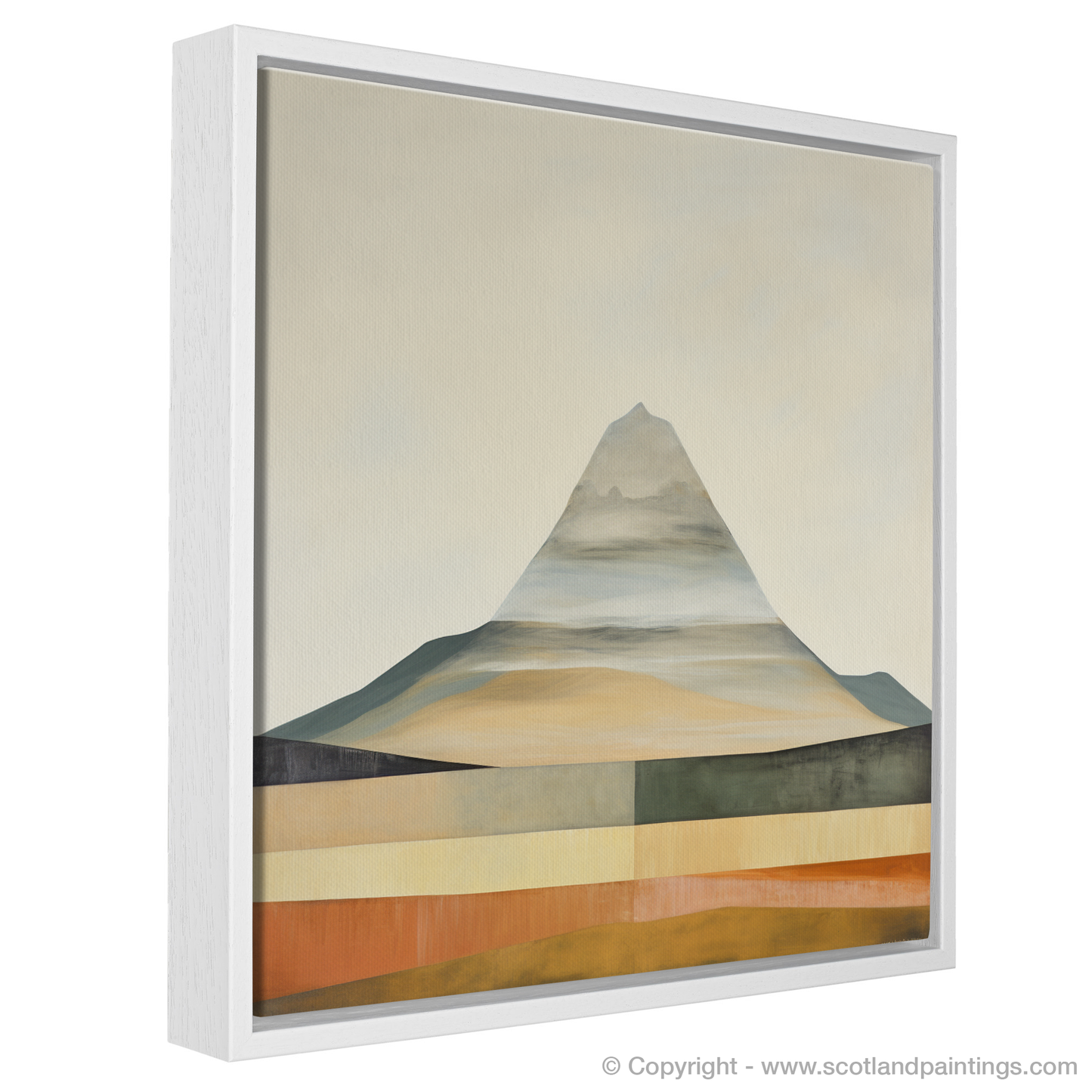 Painting and Art Print of Mount Keen entitled "Abstract Essence of Mount Keen".