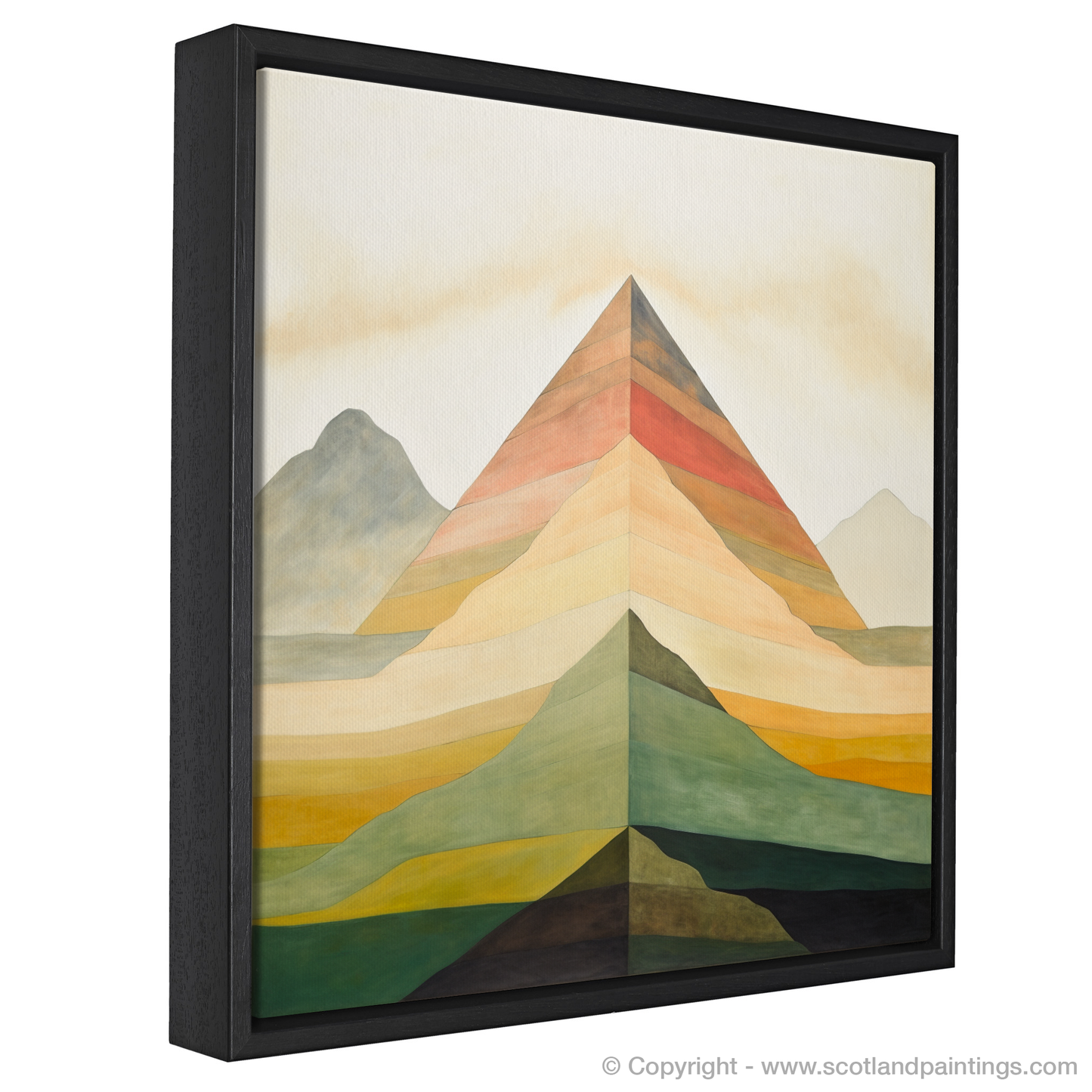 Painting and Art Print of Mount Keen entitled "Abstract Essence of Mount Keen".