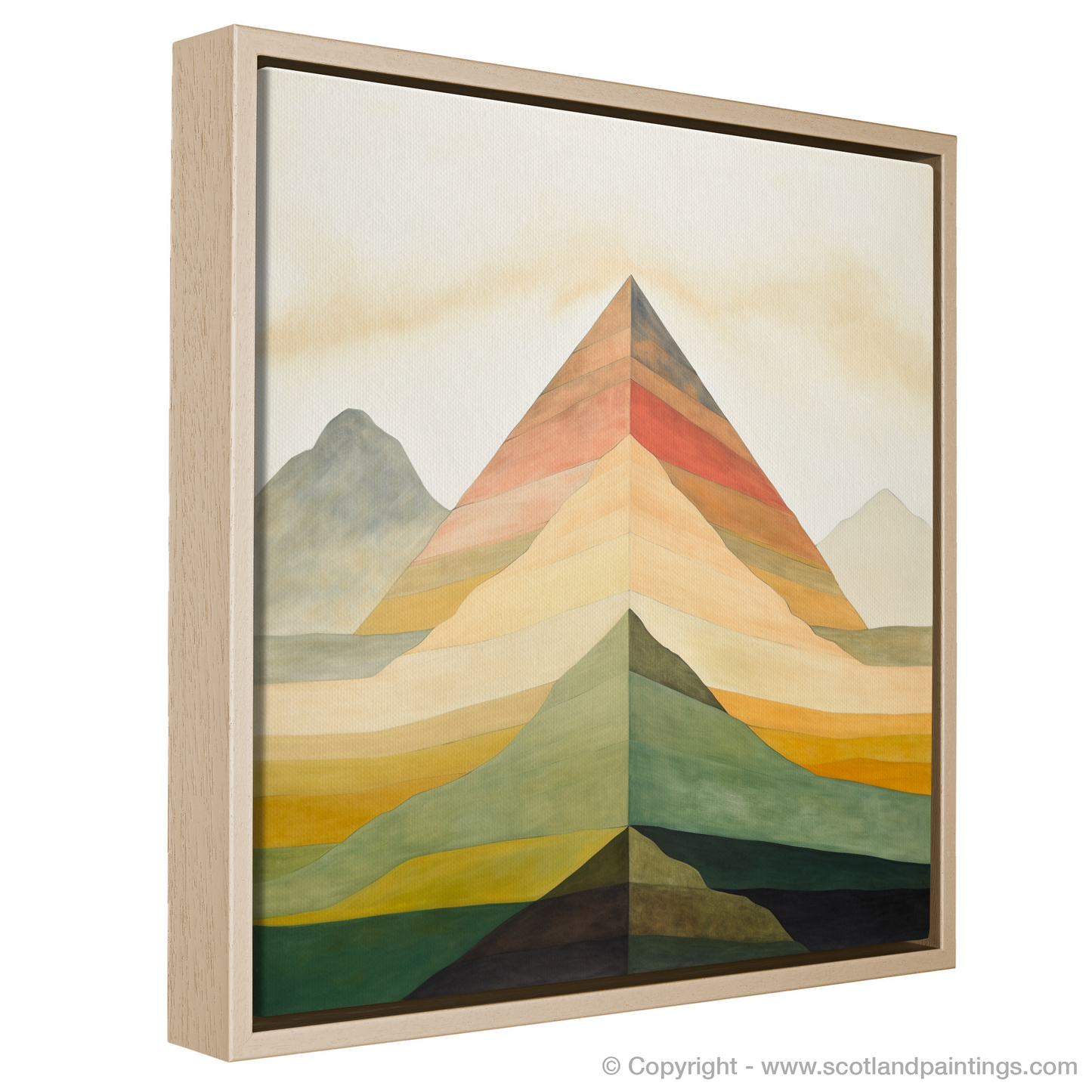 Painting and Art Print of Mount Keen entitled "Abstract Essence of Mount Keen".