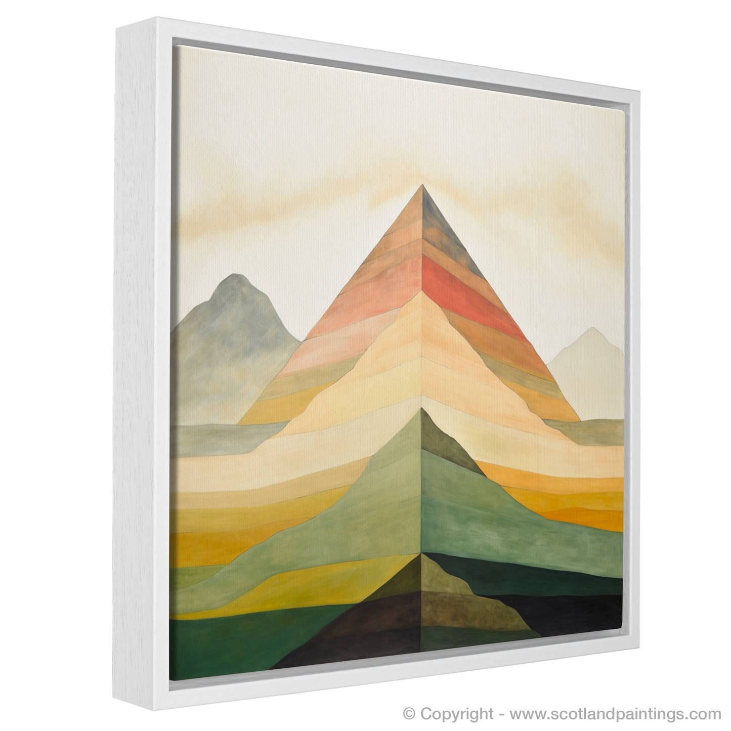 Painting and Art Print of Mount Keen entitled "Abstract Essence of Mount Keen".