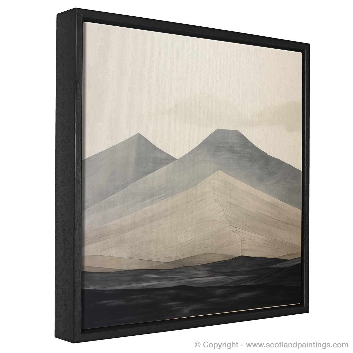 Painting and Art Print of Meall Garbh (Ben Lawers) entitled "Abstract Essence of Meall Garbh".