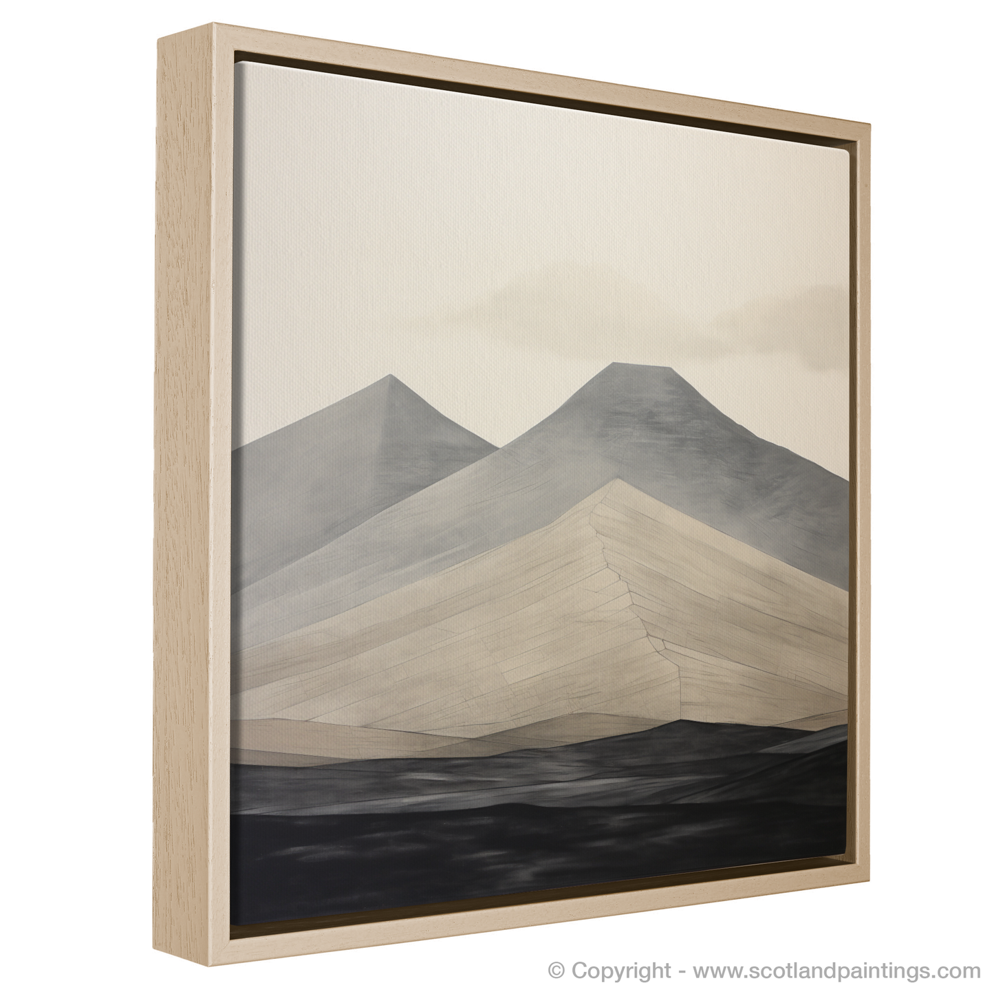 Painting and Art Print of Meall Garbh (Ben Lawers) entitled "Abstract Essence of Meall Garbh".